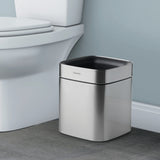 2.11 Gallon Stainless Steel Square Open Top Bin
