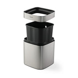 2.11 Gallon Stainless Steel Square Open Top Bin