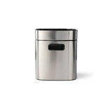 2.11 Gallon Stainless Steel Square Open Top Bin