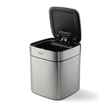 2.11 Gallon Stainless Steel Square Sensor Bin with ABS Lid