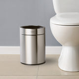 2.38 Gallon Stainless Steel Round Open Top Bin