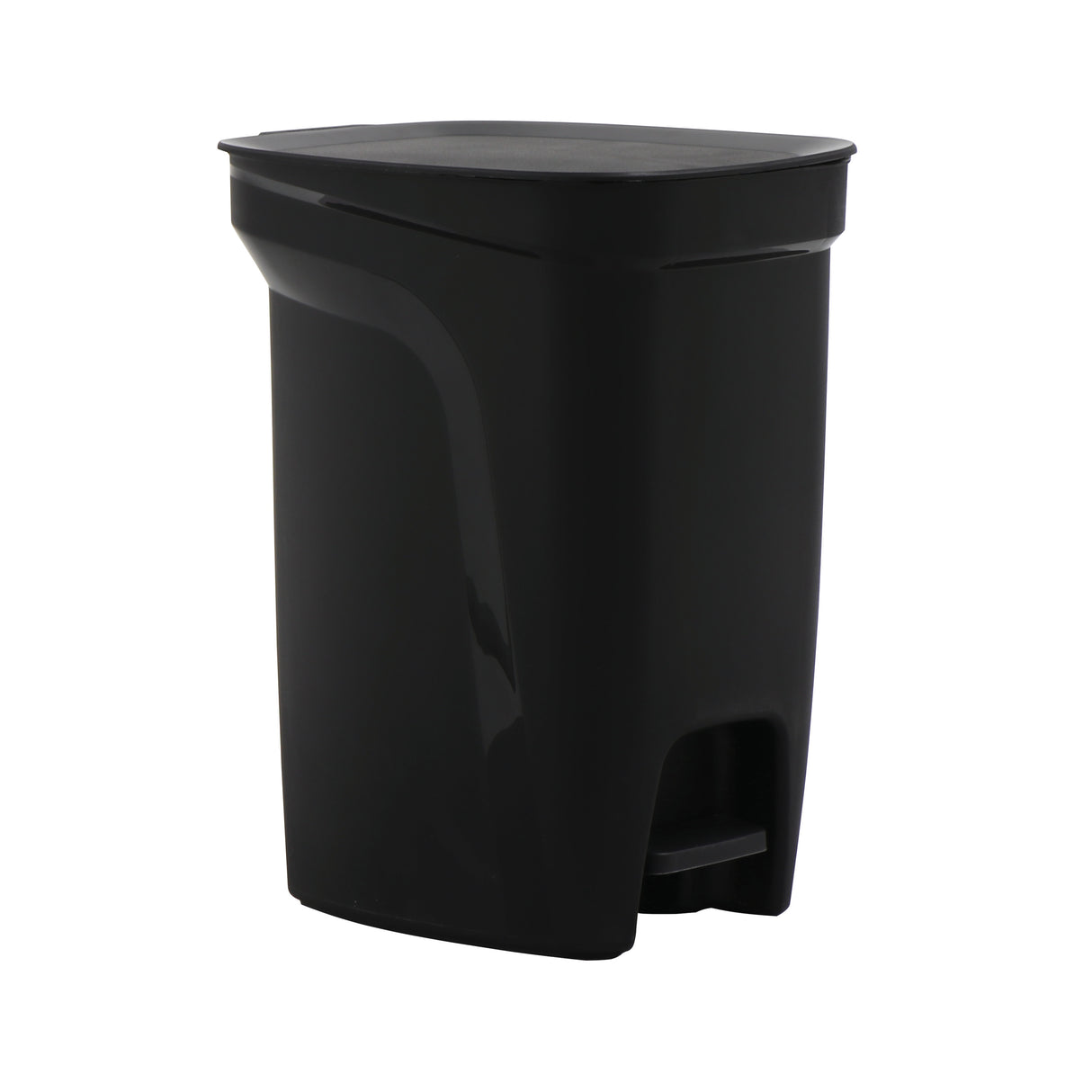 2.6 Gallon Compact Polypropylene Waste Bin - Black