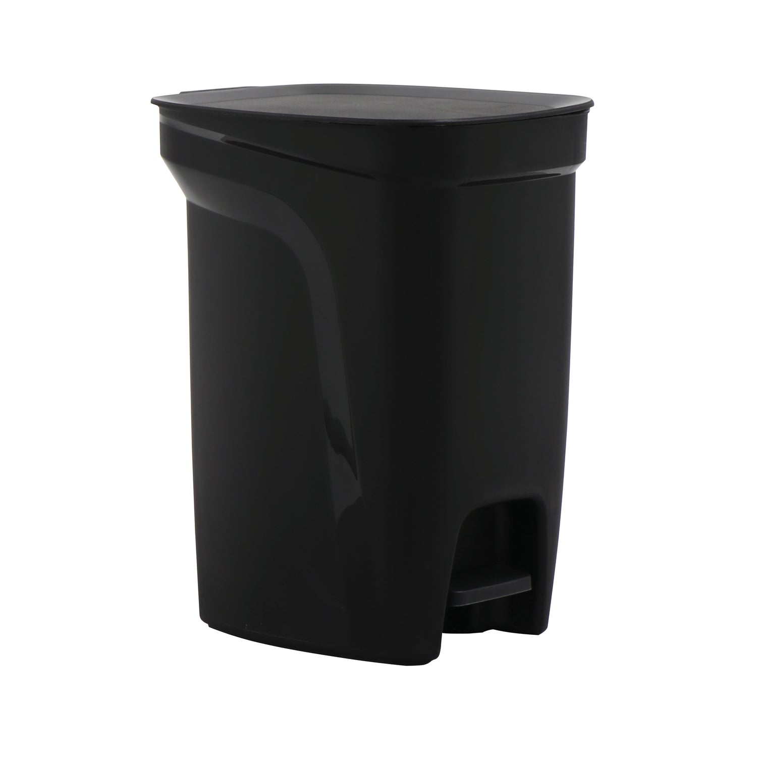 2.6 Gallon Compact Polypropylene Waste Bin - Black
