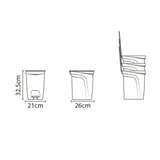 Plastic Trash Bin with Step Pedal