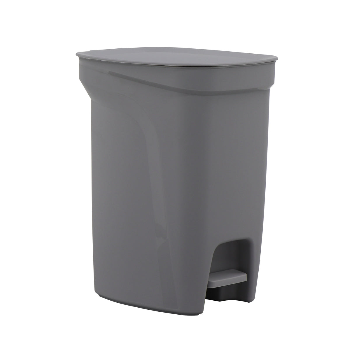 2.6 Gallon Compact Polypropylene Waste Bin - Gray