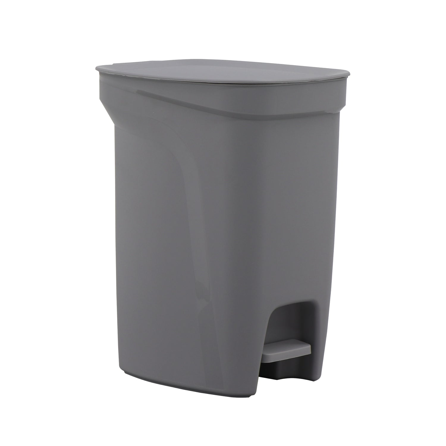 2.6 Gallon Compact Polypropylene Waste Bin - Gray