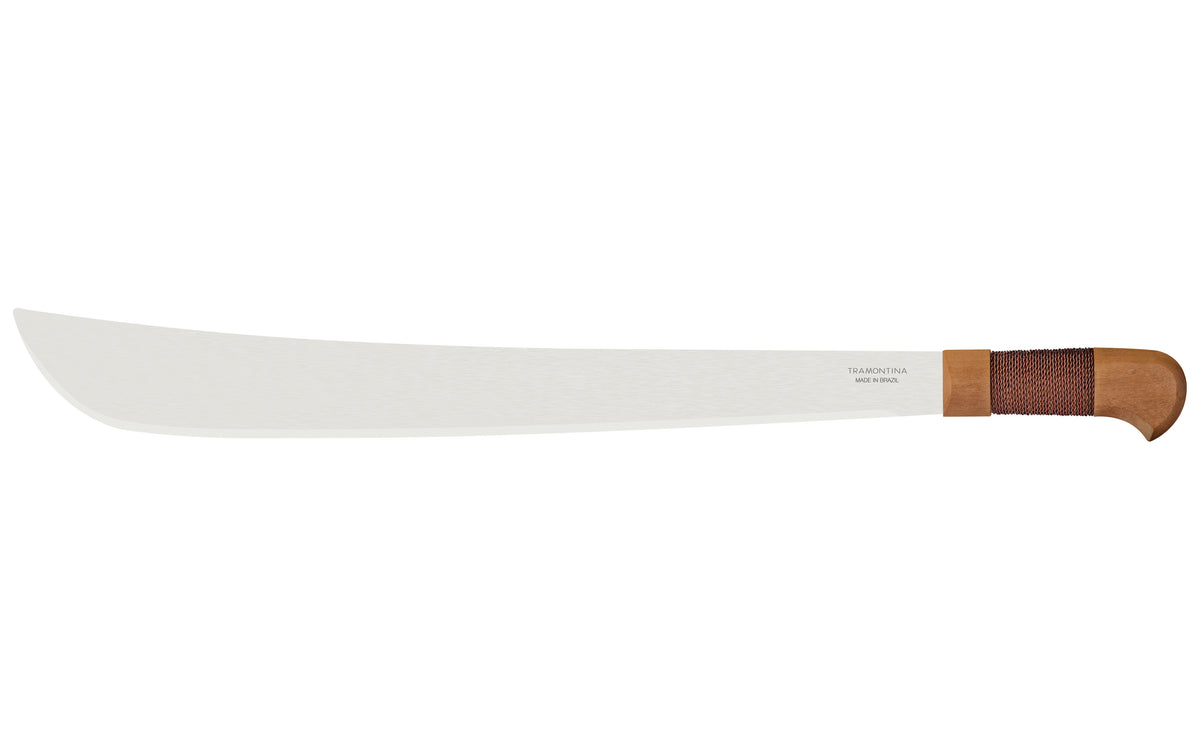 21 In Machete - Steel Wire Grip Wooden Handle