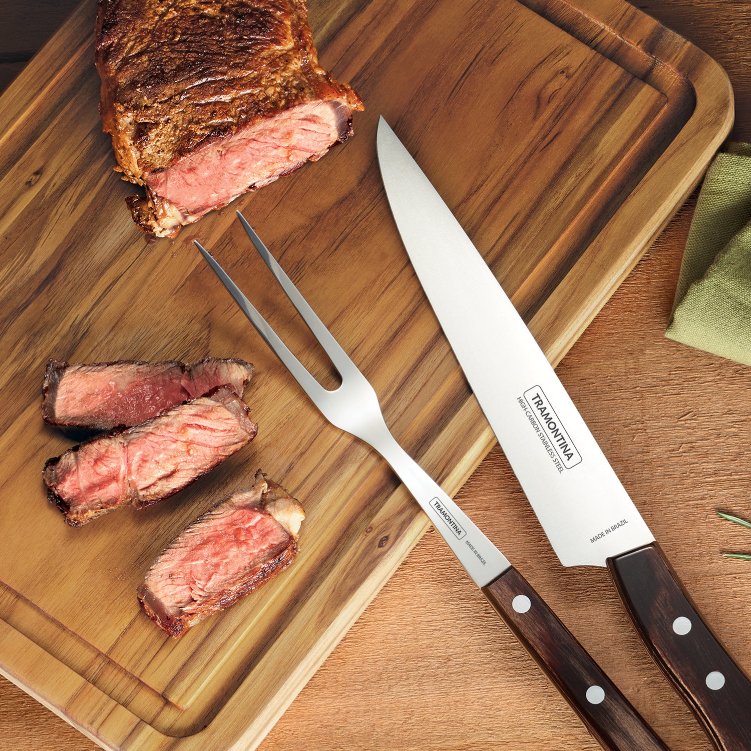 2 Piece Teak Cutting Board Set