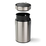 3.17 Gallon Stainless Steel Round Sensor Bin with SS Capped Lid