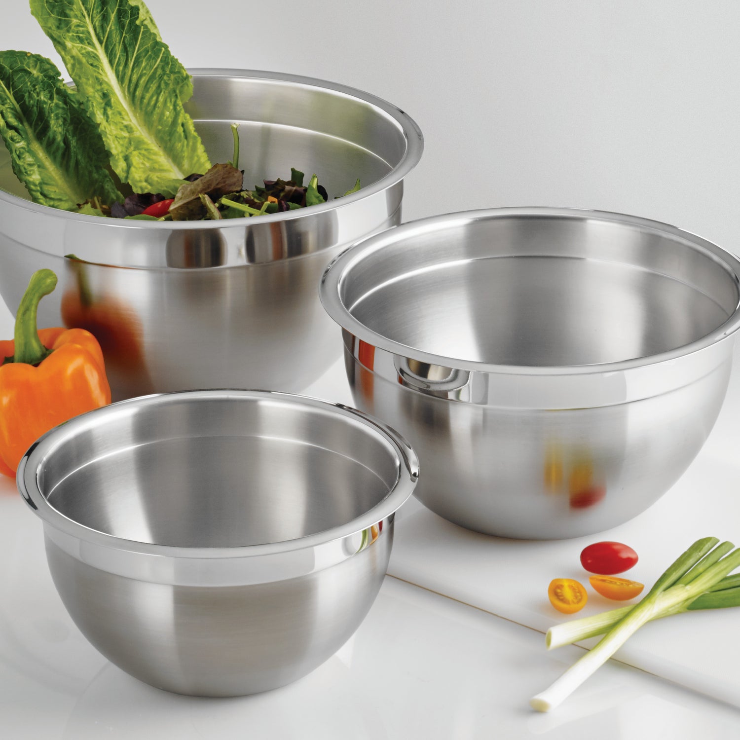3 Piece Stainless Steel Mixing Bowl Set