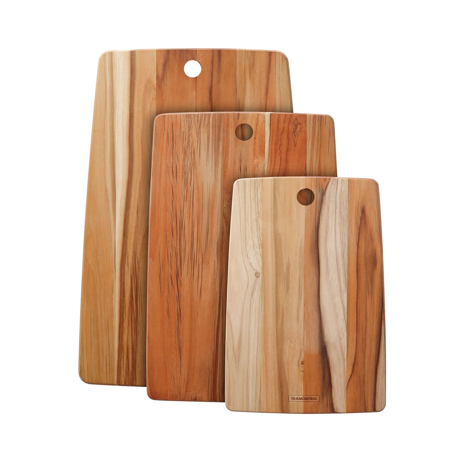 3 Piece Rectangular Teak Cutting Board Set