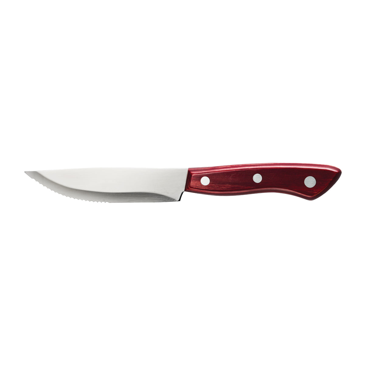 5 in Polywood Red Pointed Tip Gaucho Steak Knife