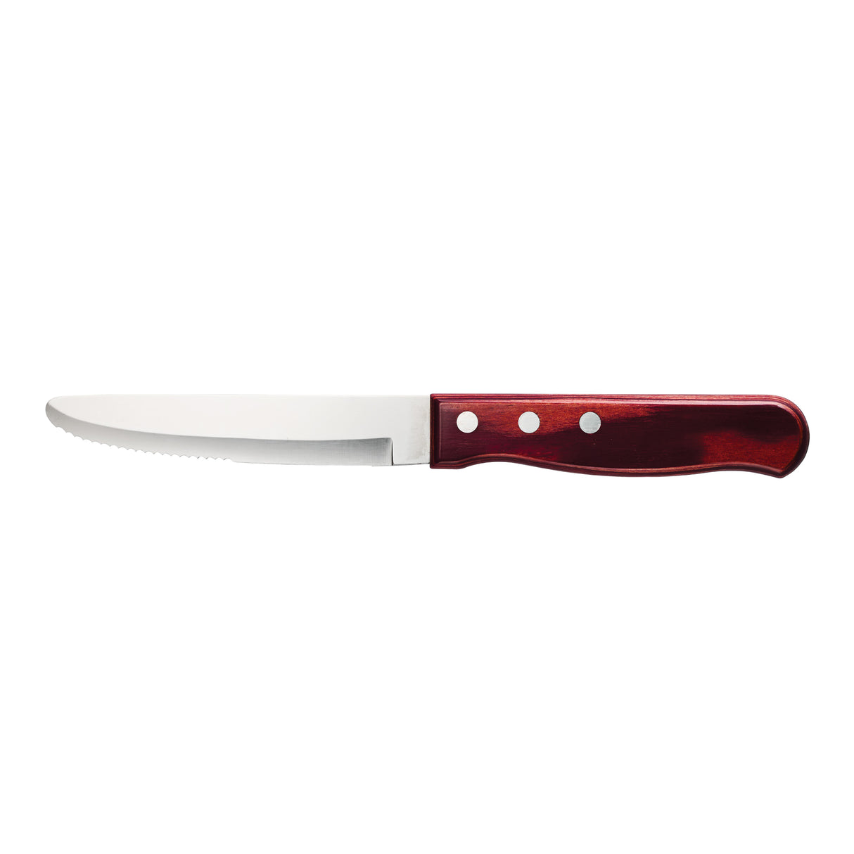 5 in Polywood Red Rounded Tip Jumbo Steak Knife