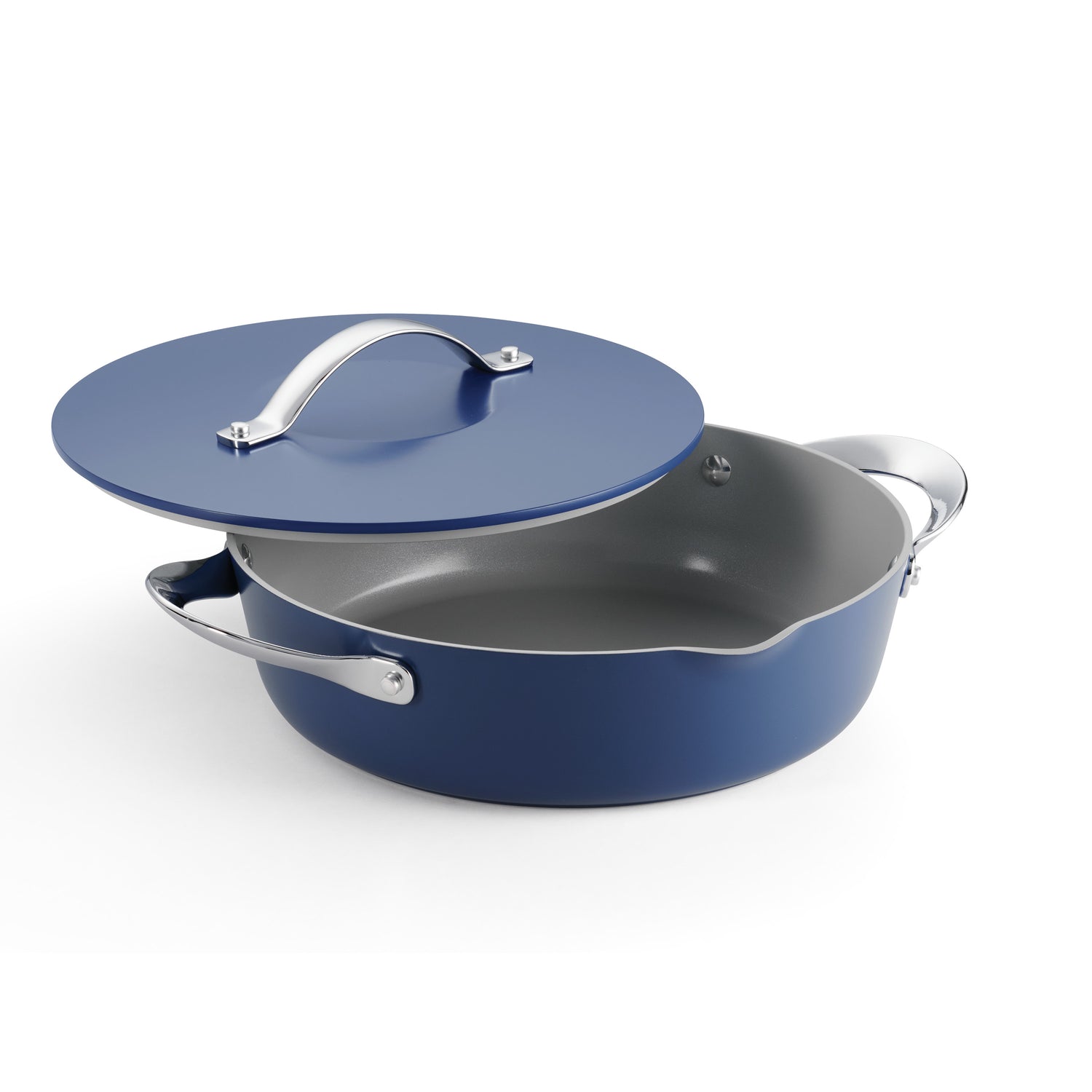 Fiora 4.25 Quart Multipurpose Ceramic Nonstick Pan - Blue