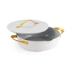 Fiora 4.25 Quart Multipurpose Ceramic Nonstick Pan - White