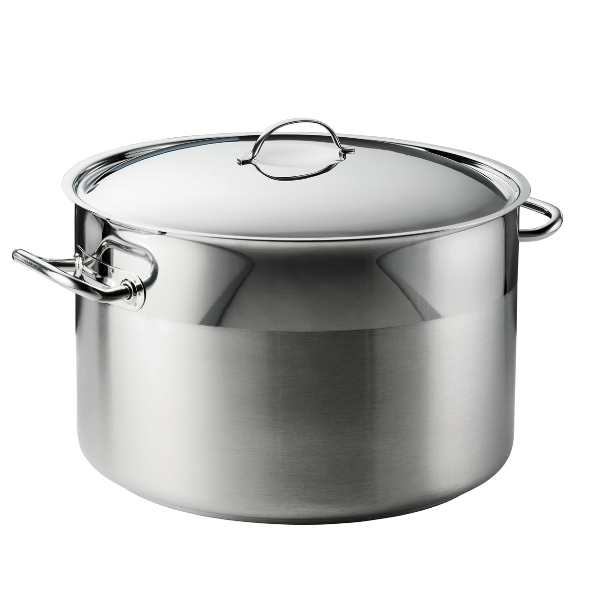 Professional Tri-Ply Base 31.7 QT Covered Stock Pot