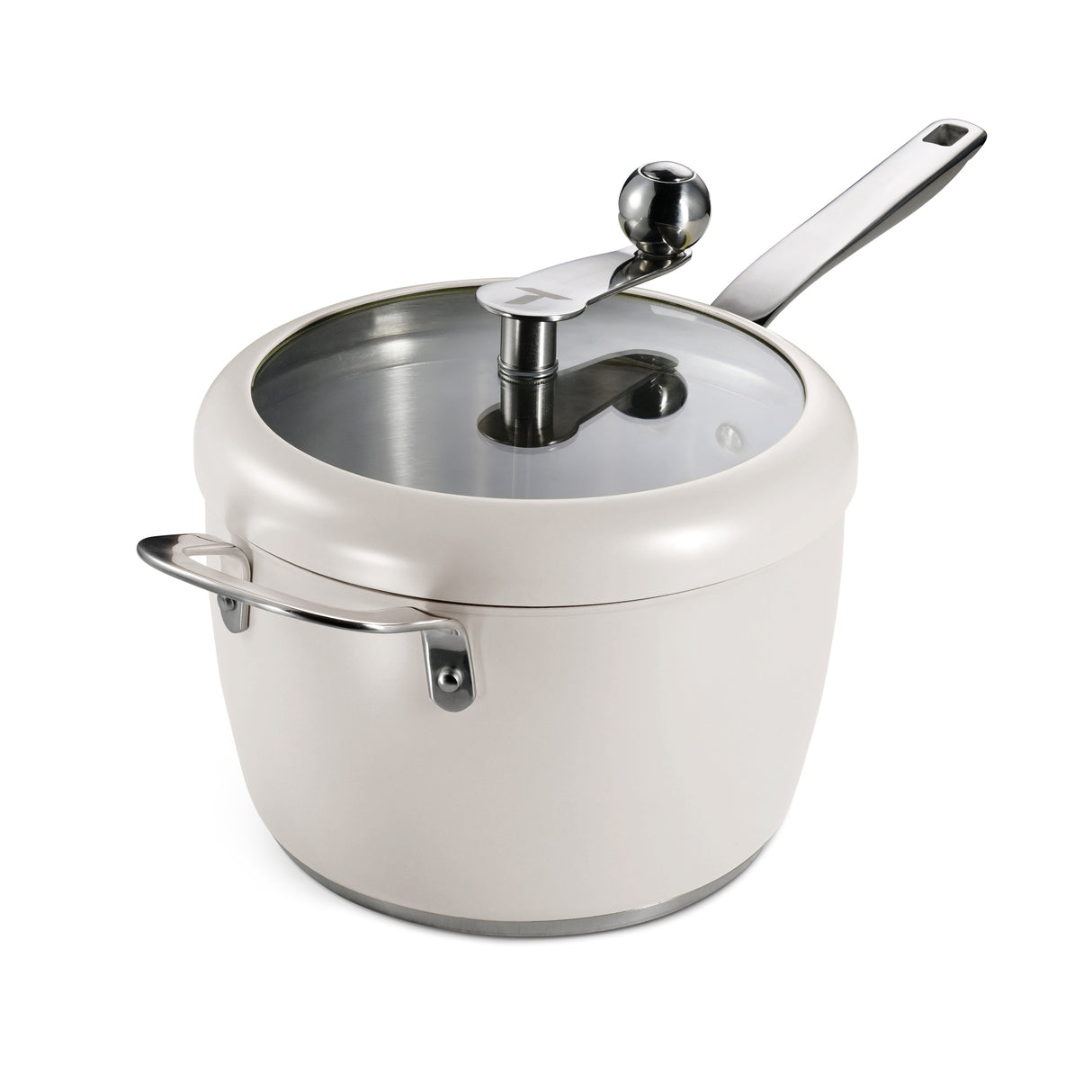 5.5 Qt Stovetop Popcorn Popper - White