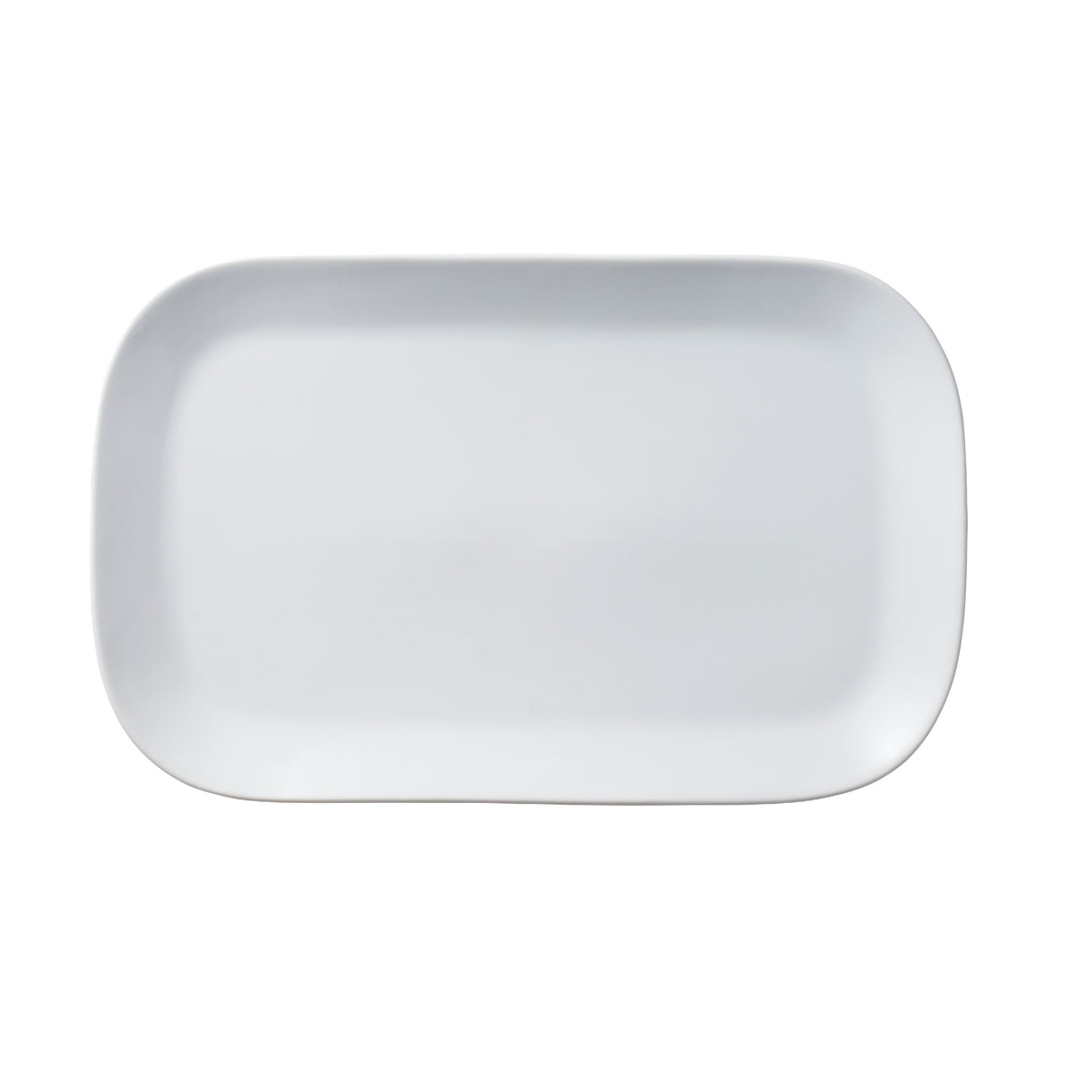 Classic White 12.5 in x 8 in Oblong Porcelain Plate