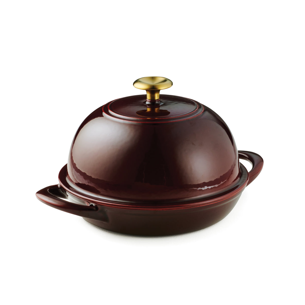 9.5 Inch Cast Iron Bread Oven - Cranberry