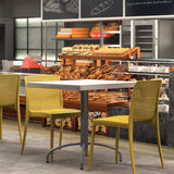 POLY CHAIR YELLOW - 21.3" x 20.1" x 32.5"