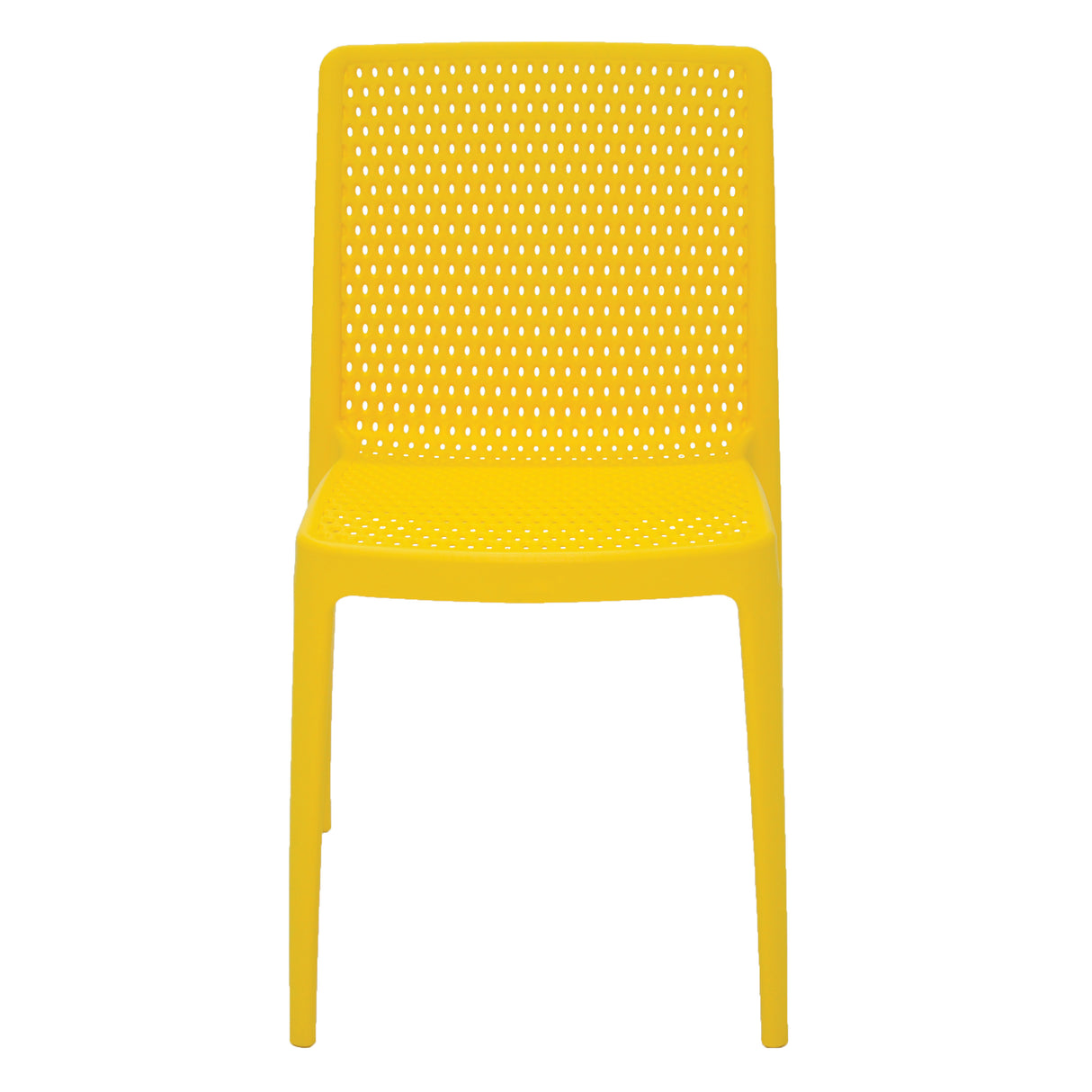POLY CHAIR YELLOW - 21.3" x 20.1" x 32.5"