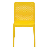 POLY CHAIR YELLOW - 21.3" x 20.1" x 32.5"