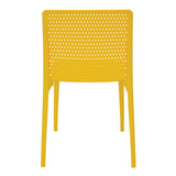 POLY CHAIR YELLOW - 21.3" x 20.1" x 32.5"