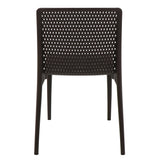 POLY CHAIR BLACK - 21.3" x 20.1" x 32.5"
