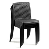 POLY CHAIR BLACK - 21.3" x 20.1" x 32.5"