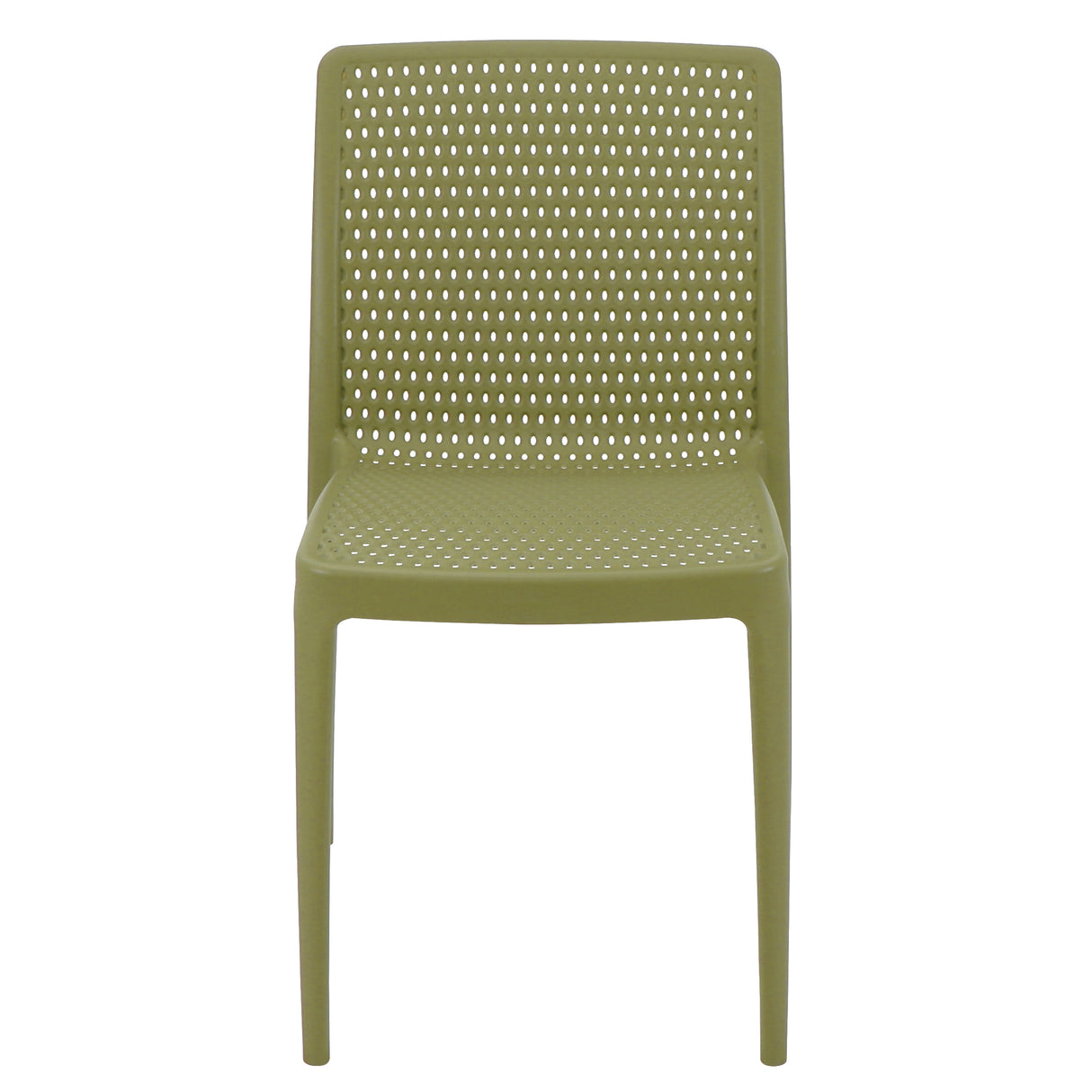 POLY CHAIR OLIVE GREEN - 21.3" x 20.1" x 32.5"