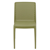 POLY CHAIR OLIVE GREEN - 21.3" x 20.1" x 32.5"