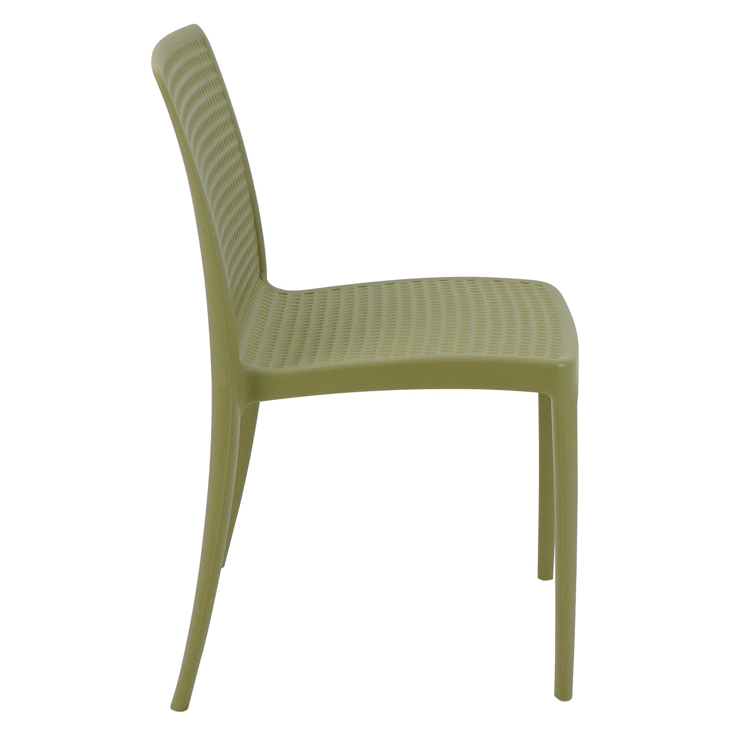 POLY CHAIR OLIVE GREEN - 21.3" x 20.1" x 32.5"