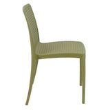 POLY CHAIR OLIVE GREEN - 21.3" x 20.1" x 32.5"