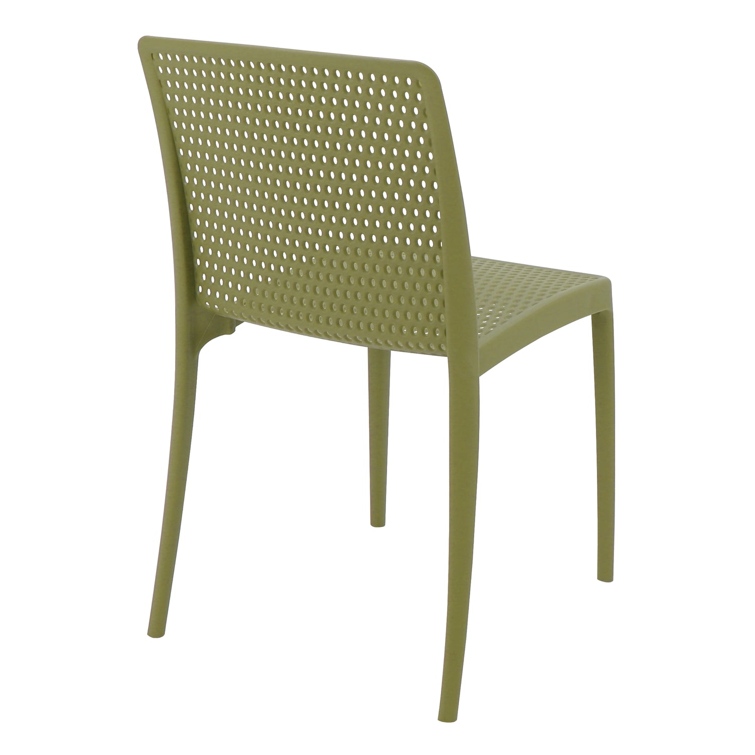 POLY CHAIR OLIVE GREEN - 21.3" x 20.1" x 32.5"