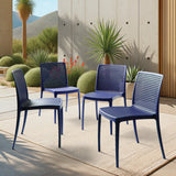 POLY CHAIR BLUE - 21.3" x 20.1" x 32.5"