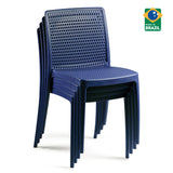 POLY CHAIR BLUE - 21.3" x 20.1" x 32.5"