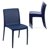 POLY CHAIR BLUE - Ocean +Clean - 21.3" x 20.1" x 32.5"
