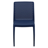 POLY CHAIR BLUE - Ocean +Clean - 21.3" x 20.1" x 32.5"