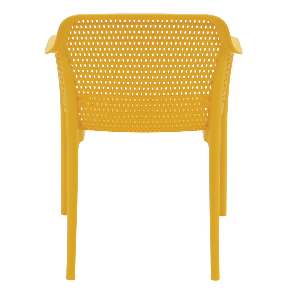POLY ARMCHAIR YELLOW - 21.9" x 24" X 31.5"