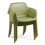POLY ARMCHAIR OLIVE GREEN - 21.9" x 24" X 31.5"