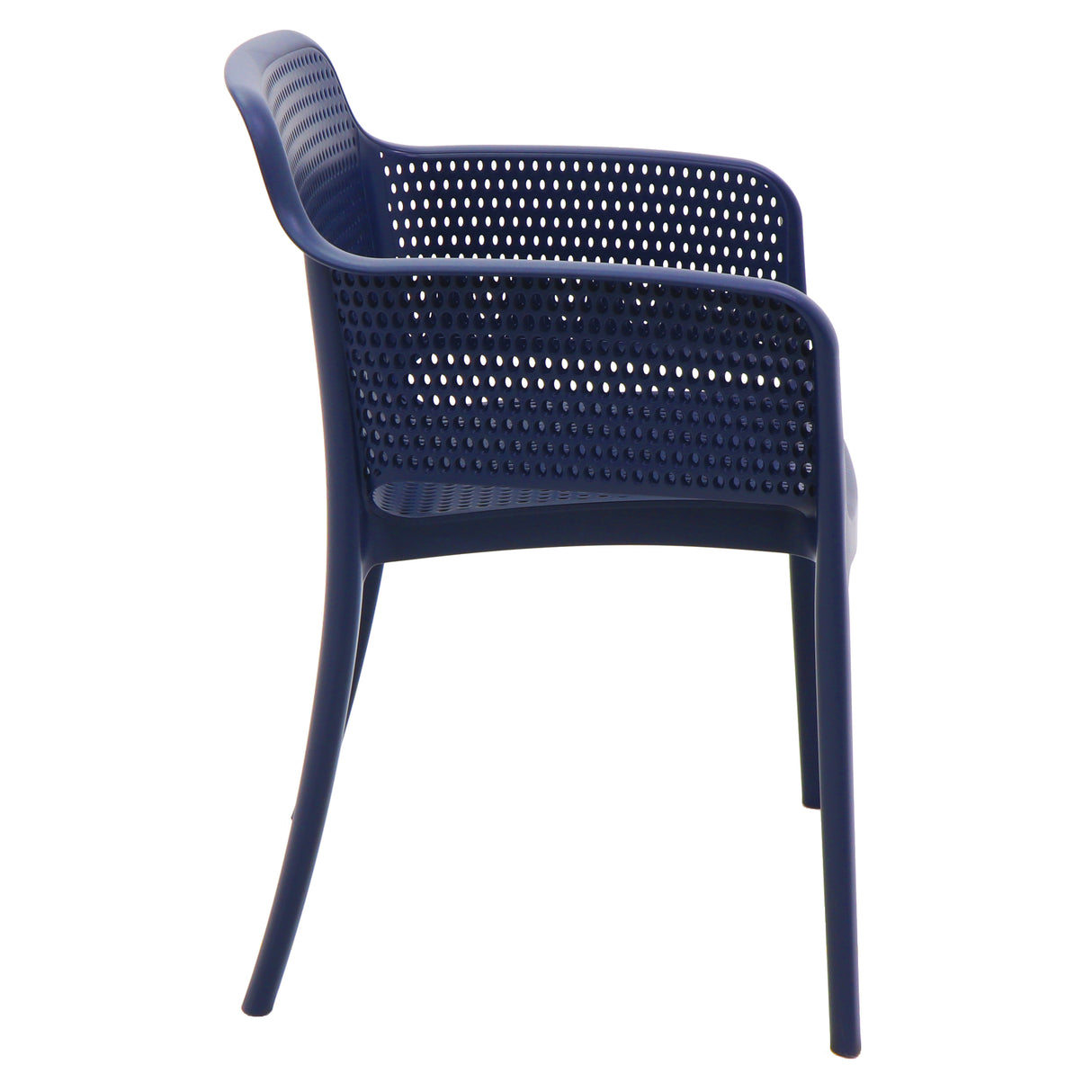 POLY ARMCHAIR BLUE - 21.9" x 24" X 31.5"