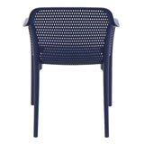 POLY ARMCHAIR BLUE - 21.9" x 24" X 31.5"