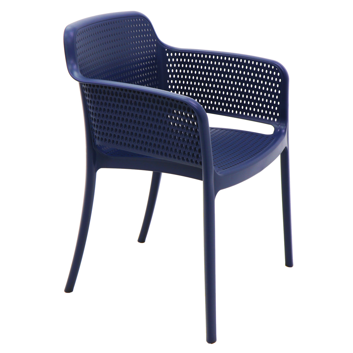 POLY ARMCHAIR BLUE - 21.9" x 24" X 31.5"
