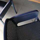 POLY ARMCHAIR BLUE - 21.9" x 24" X 31.5"