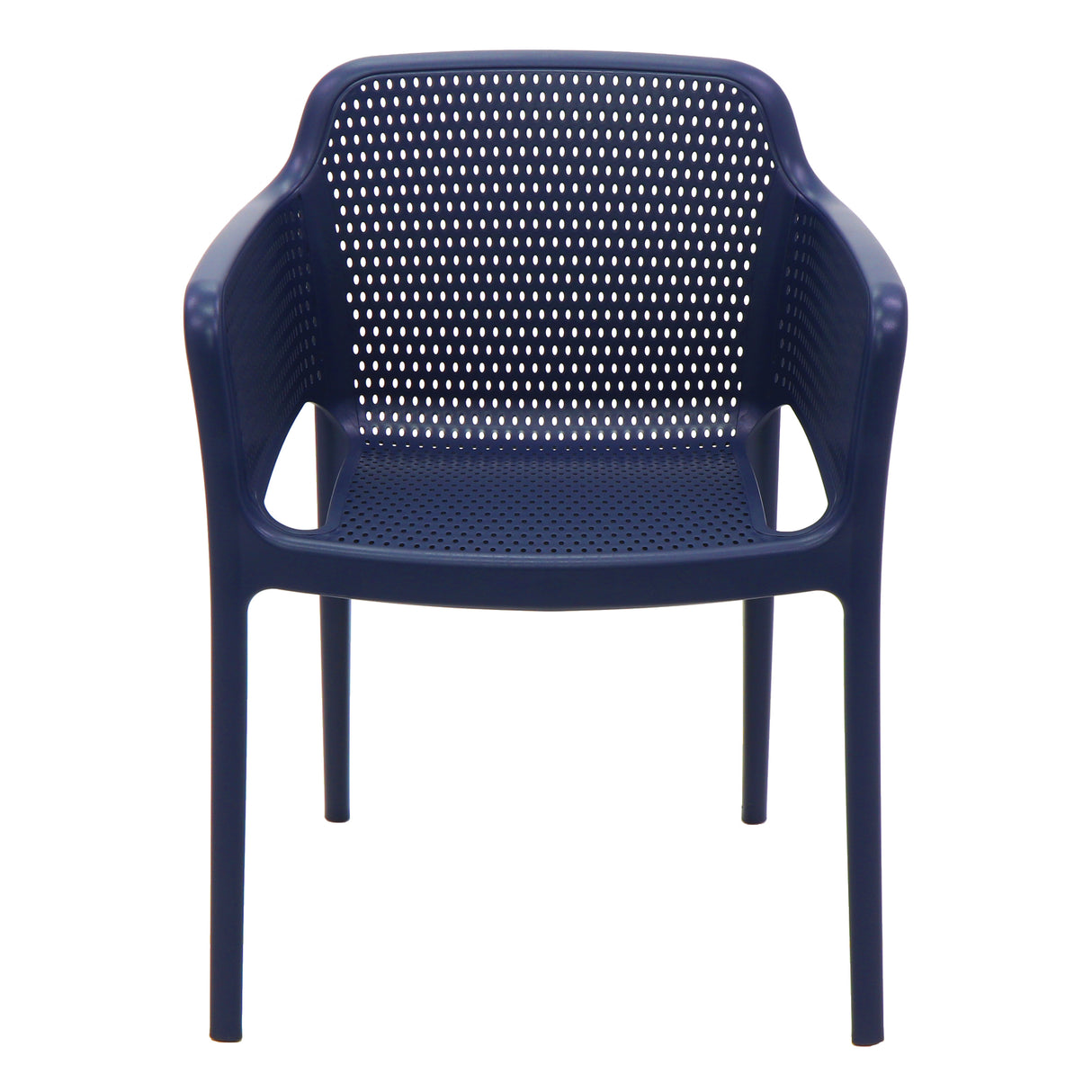 POLY ARMCHAIR BLUE - 21.9" x 24" X 31.5"