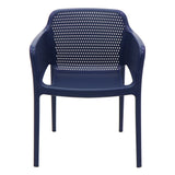 POLY ARMCHAIR BLUE - 21.9" x 24" X 31.5"