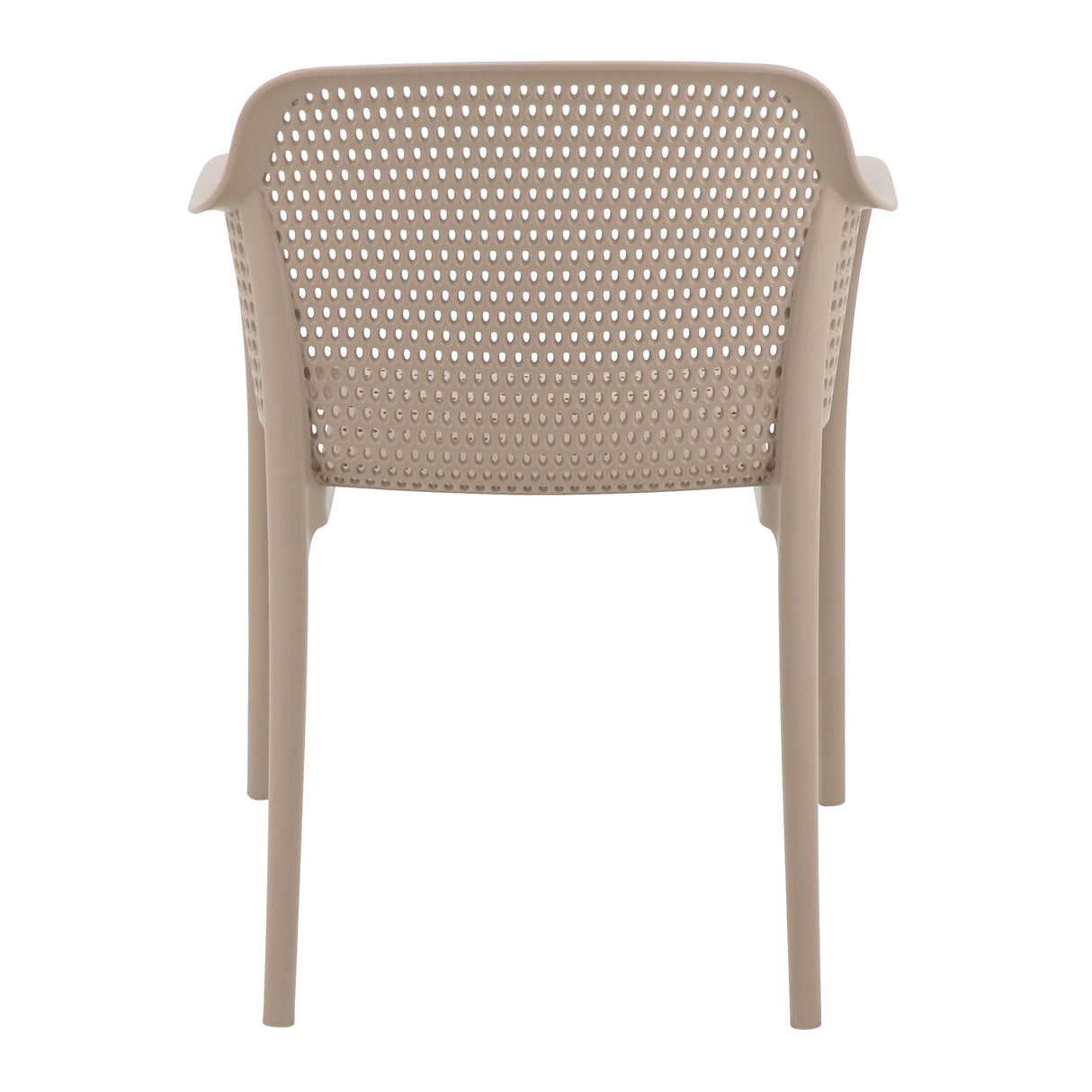 POLY ARMCHAIR TAUPE - 21.9" x 24" X 31.5"