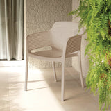 POLY ARMCHAIR TAUPE - 21.9" x 24" X 31.5"