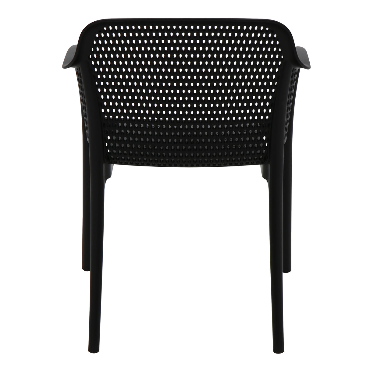 POLY ARMCHAIR BLACK - 21.9" x 24" X 31.5"