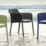 POLY ARMCHAIR BLACK - 21.9" x 24" X 31.5"